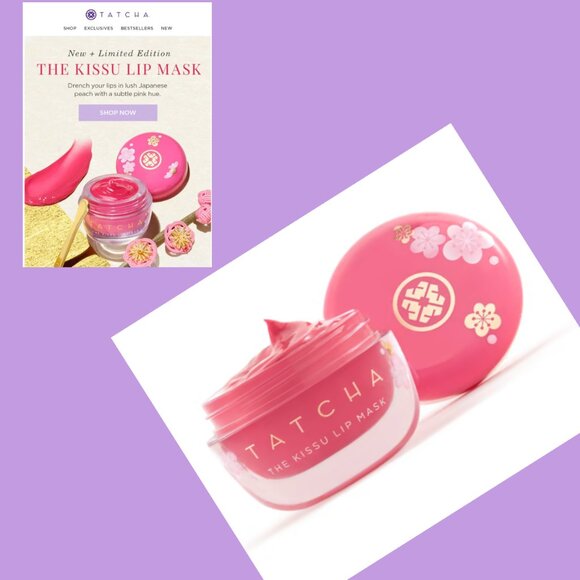 Tatcha Kissu Lip Mask Plum Blossom NIB - Picture 2 of 7